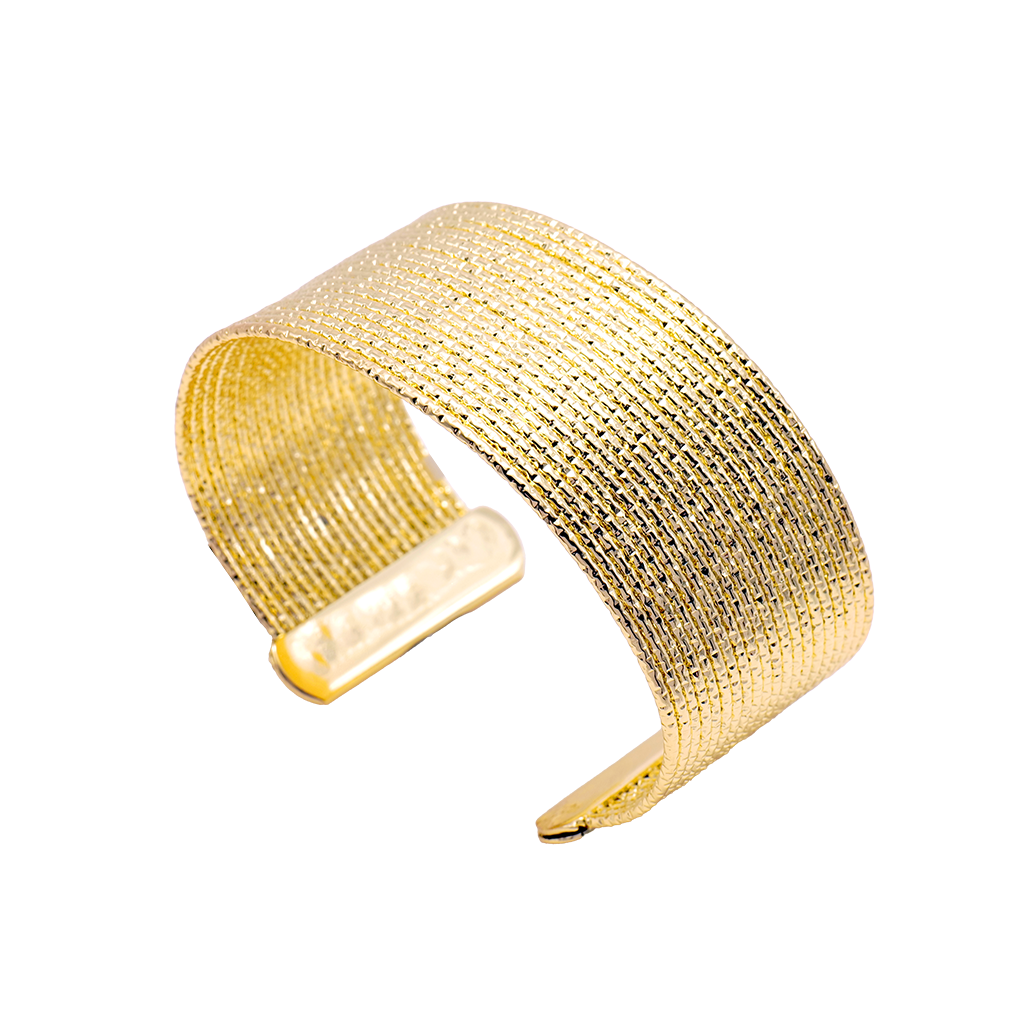 Gilded Woven Mesh Cuff