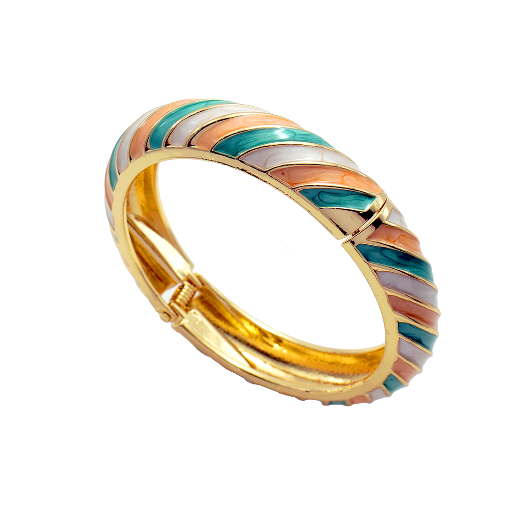 Gilded Sorbet Enamel Bangle