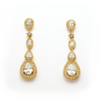 Royal Cascade Crystal Teardrop Earrings
