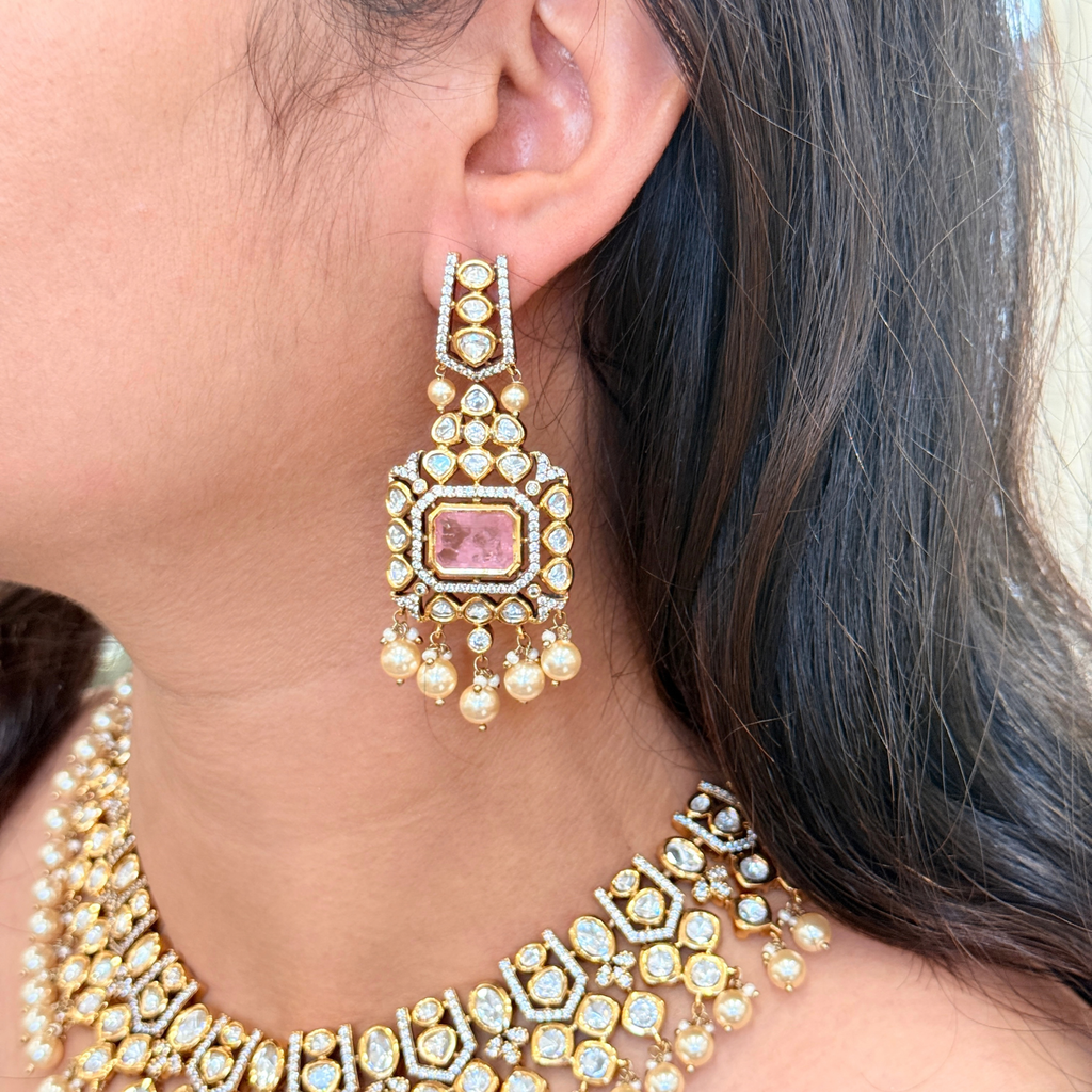 Meera Kundan-Inspired Bridal Necklace Set