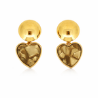 Heart-Shaped Statement Earrings