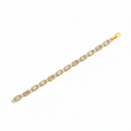 Radiant Emerald-Cut Halo Tennis Bracelet