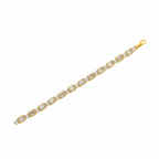 Radiant Emerald-Cut Halo Tennis Bracelet