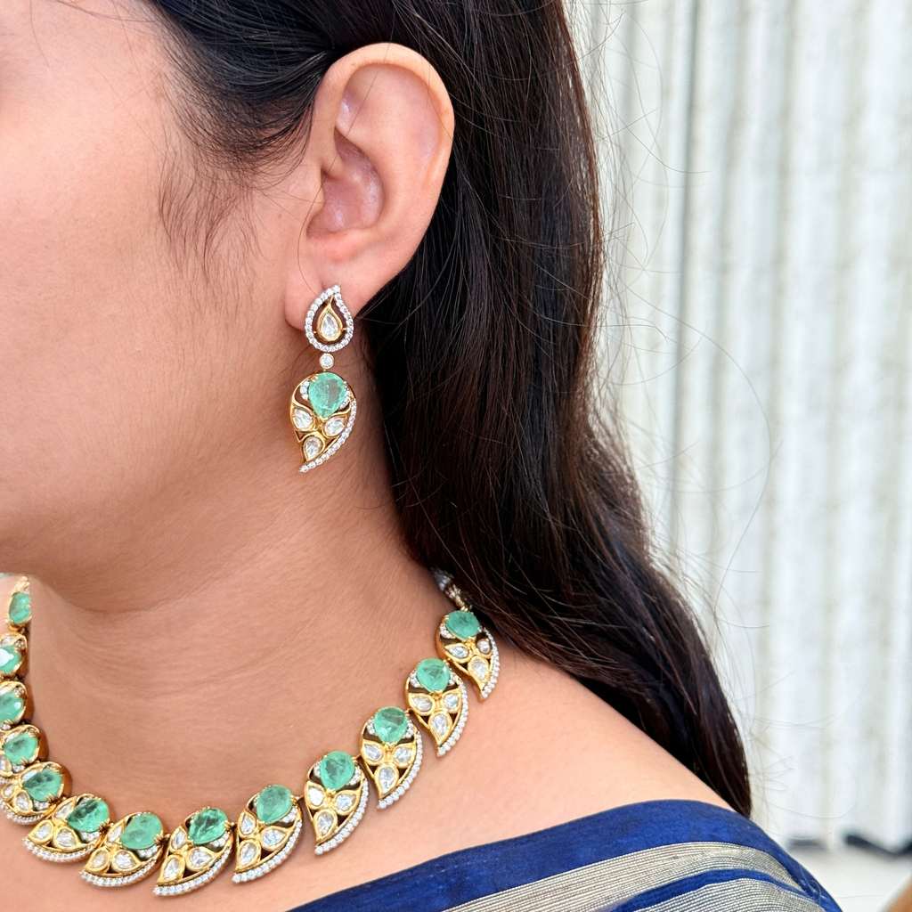 Mint Bloom Necklace Set