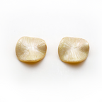 Gold-Tone Petal Radiance Stud Earrings