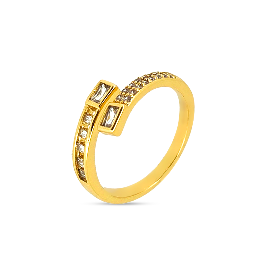 Seraphina Gold Baguette Wrap Ring