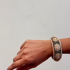 Ruby Pink Kundan-Inspired Polki Kada
