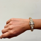 Emerald Statement Bracelet with Polki & CZ
