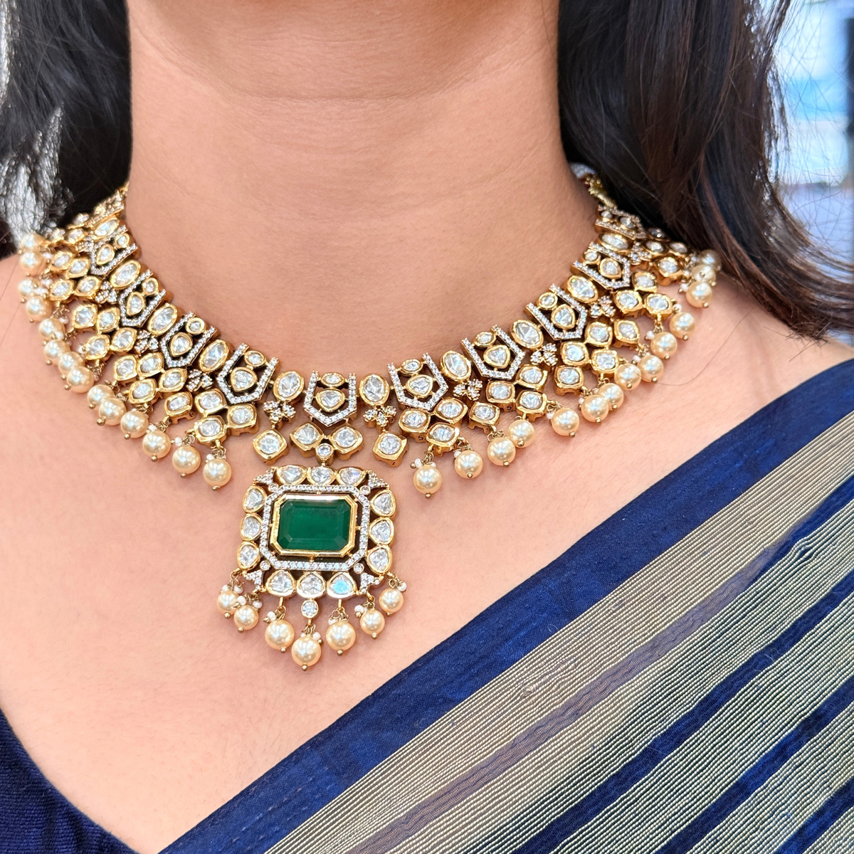Meera Kundan-Inspired Bridal Necklace Set