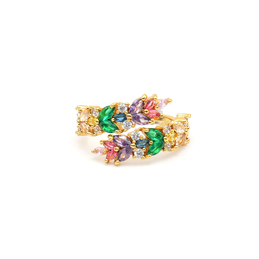 Enchanted Garden Multicolor Bypass Ring