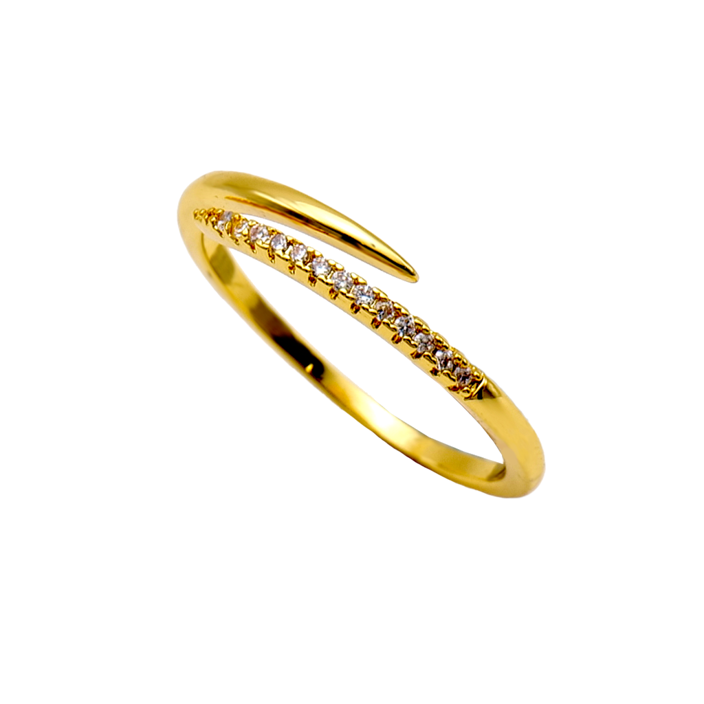 Gilded Quill Bypass Ring