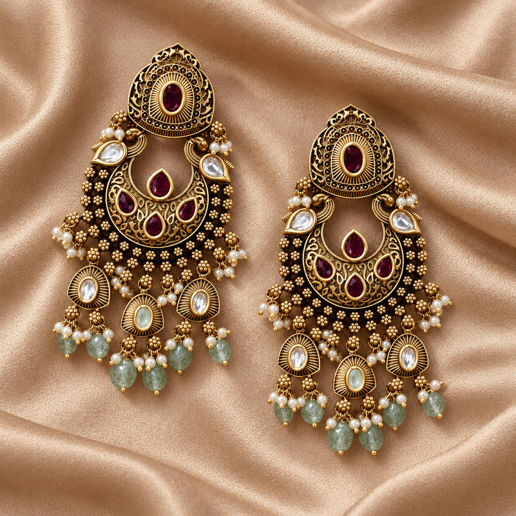 Mrinalini Kundan-Inspired Bridal Jewellery Set