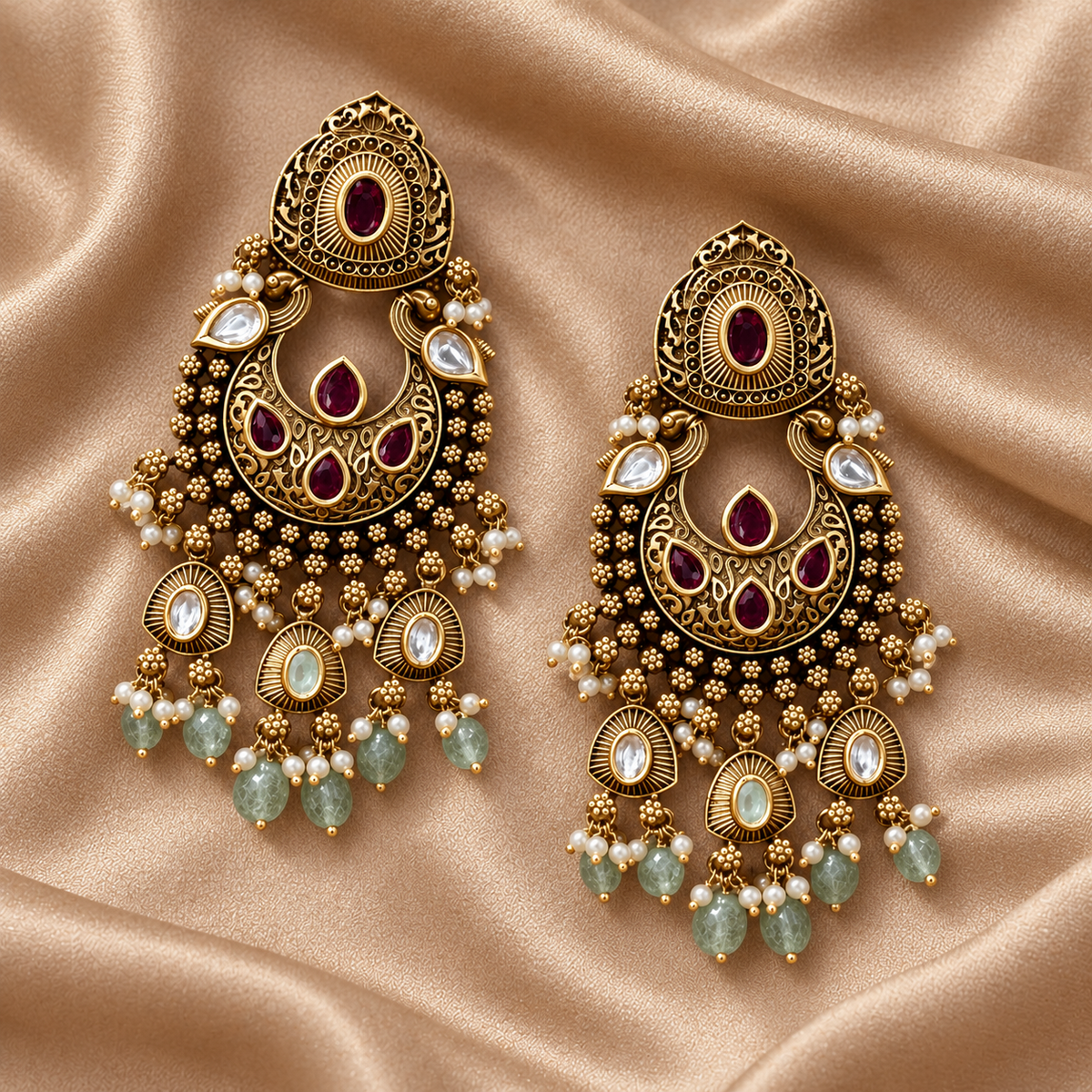 Mrinalini Kundan-Inspired Bridal Jewellery Set