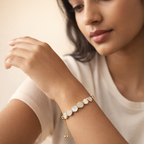 Honeycomb Crystal Slider Bracelet