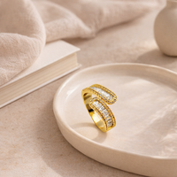 Gilded Baguette Wrap Band