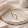 Gilded Marquise V-Contour Ring