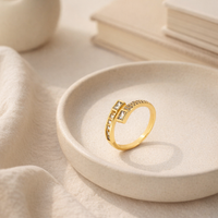 Seraphina Gold Baguette Wrap Ring