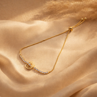The Gilded Orbit Circular Slider Bracelet