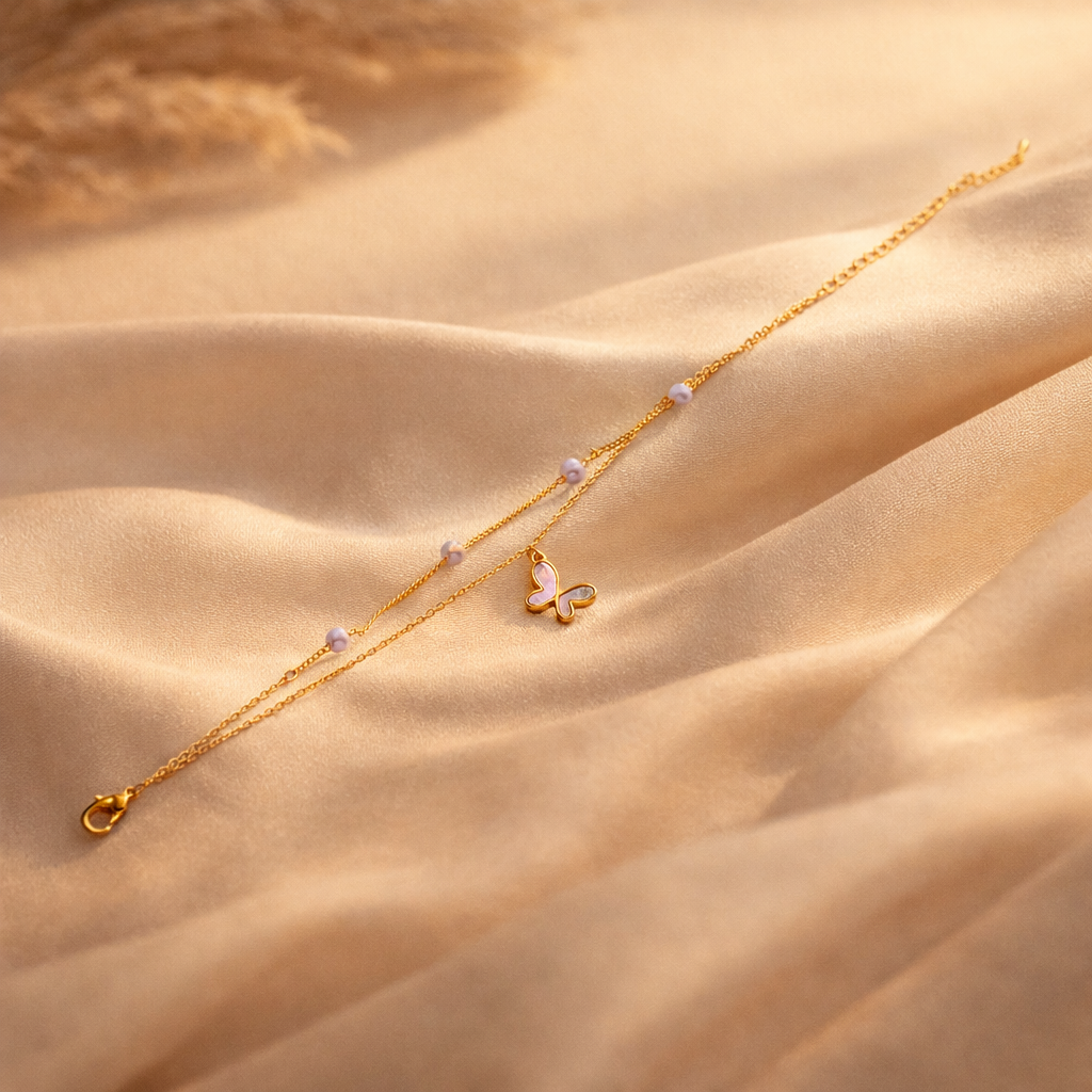 The Mariposa Pearl Double-Layer Bracelet