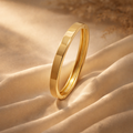 The Minimalist Aura Gold Kada Bangle