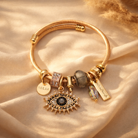 The Mystic Solar Evil Eye Charm Bangle