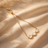 The Trinity Clover Shell Slider Bracelet