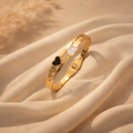 The Tri-Tone Gleam Layered Bracelet