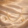 Gilded Sequin Disc Crystal Jewelry Set