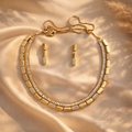 Radiant Harmony Gold & Diamond Necklace Set