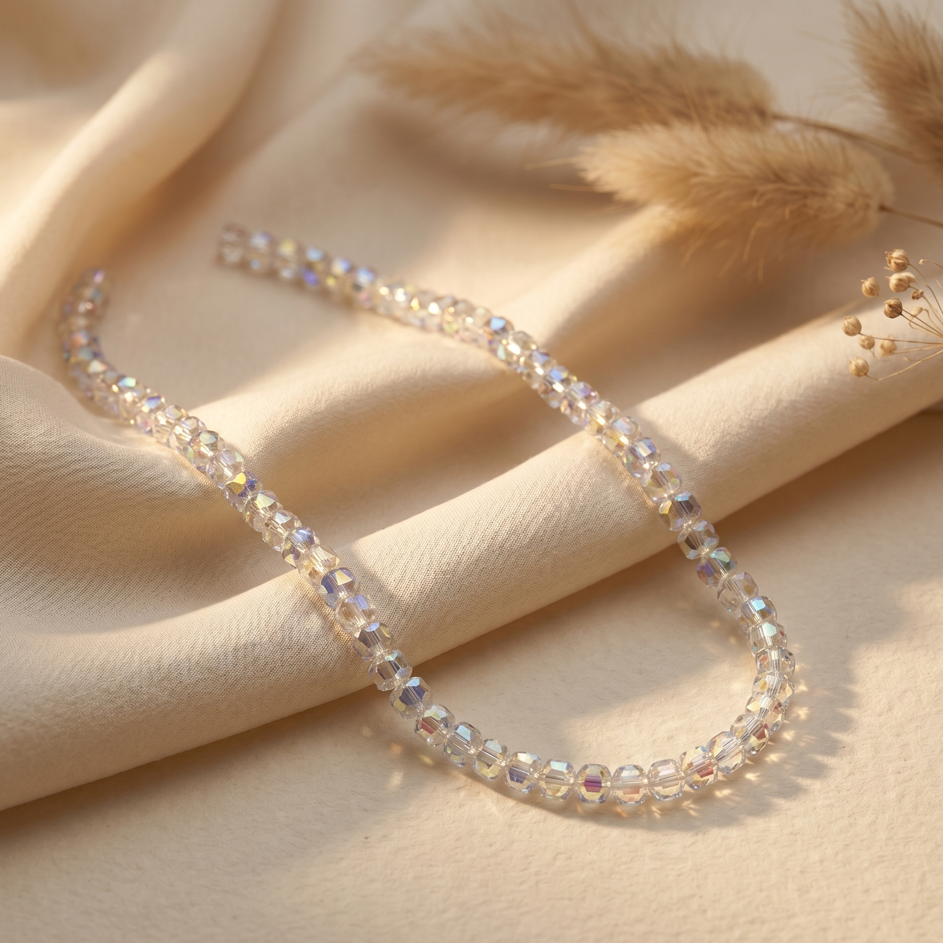 Iridescent Aurora Borealis Crystal Strand