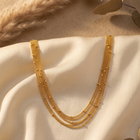 The Shahi Seven-Layer Gold Bead Haar