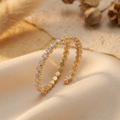 Radiant Gold Wrap-Around Eternity Ring