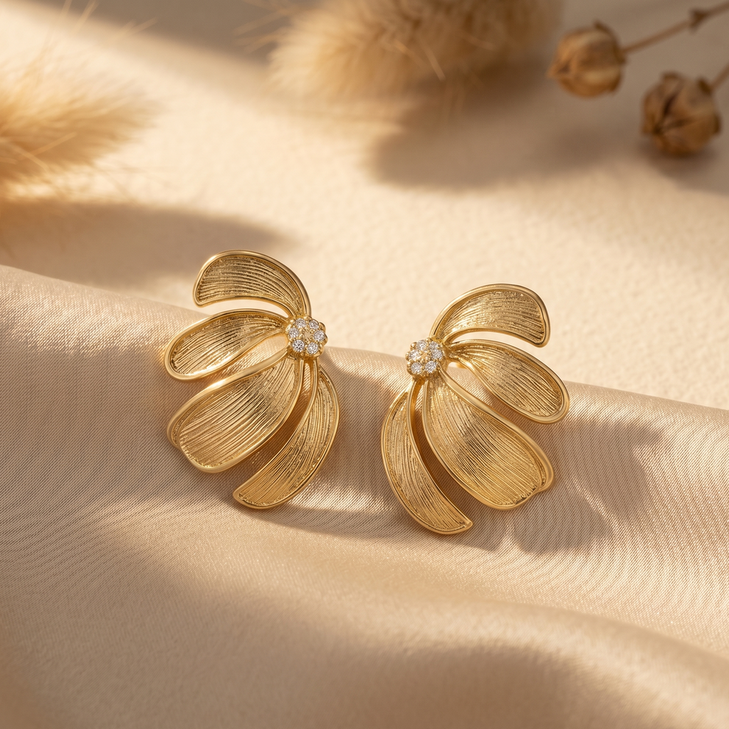 Golden Leaf Earrings
