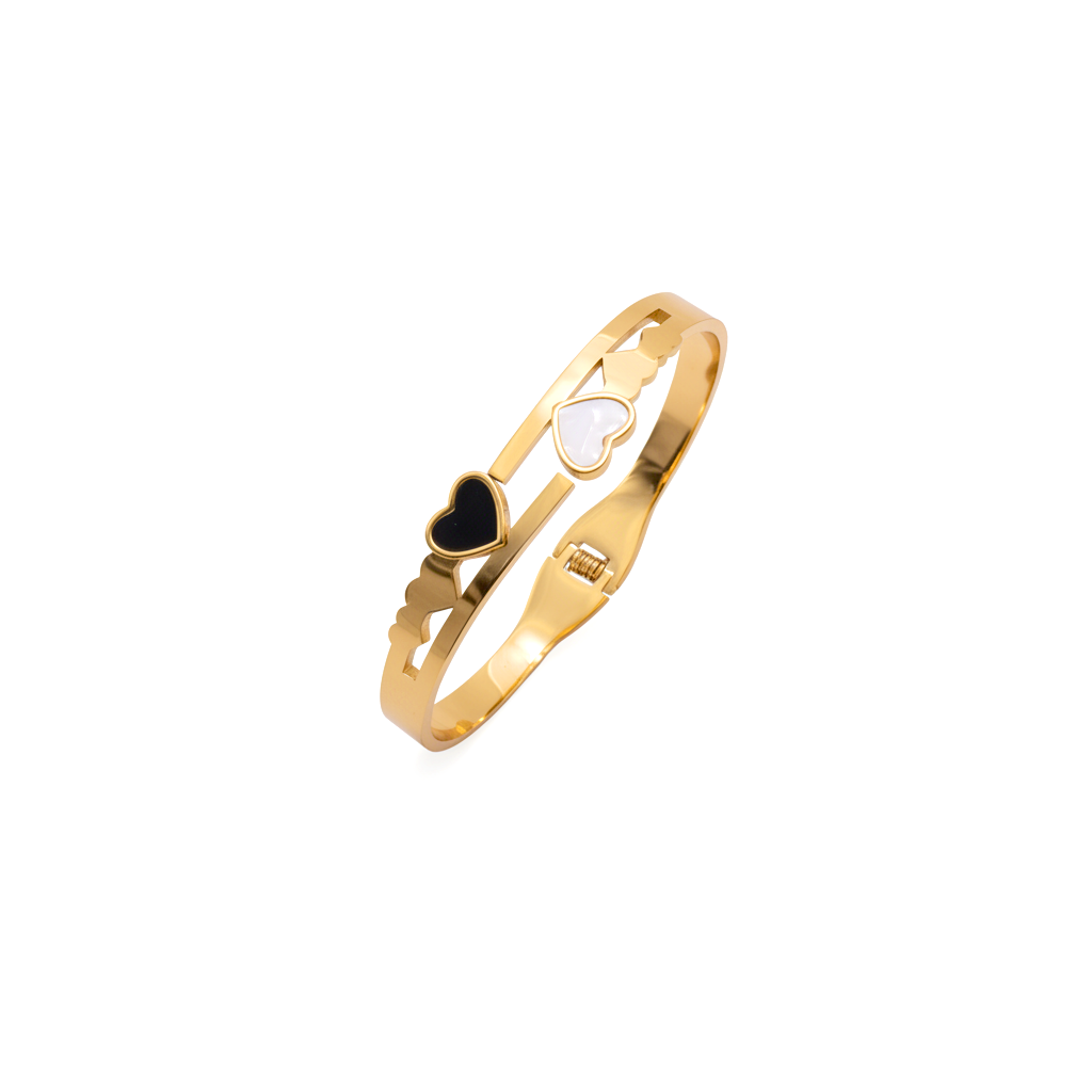The Tri-Tone Gleam Layered Bracelet
