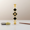 Midnight Clover Gold Bracelet