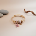 Pink Teddy Bear Charm Bangle