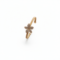 The Gilded Petal Diamond Encrusted Floral Bangle