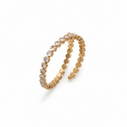 Radiant Gold-Tone Wrap Bracelet