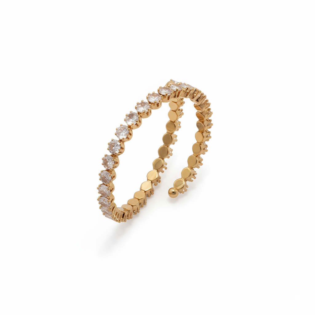 Radiant Gold Wrap-Around Eternity Ring