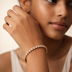 Radiant Gold-Tone Wrap Bracelet