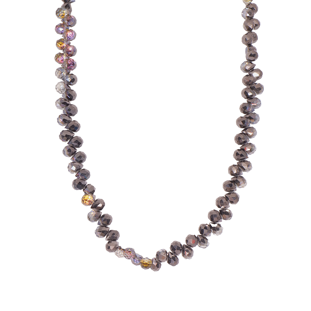 Hematite Glow Faceted Crystal Strand