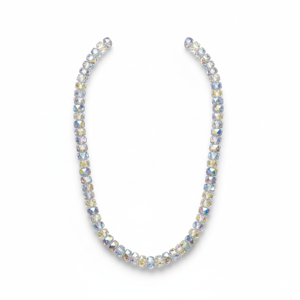 Iridescent Aurora Borealis Crystal Strand