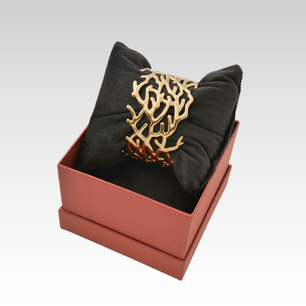 Gilded Coral Branch Cuff