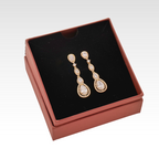 Royal Cascade Crystal Teardrop Earrings