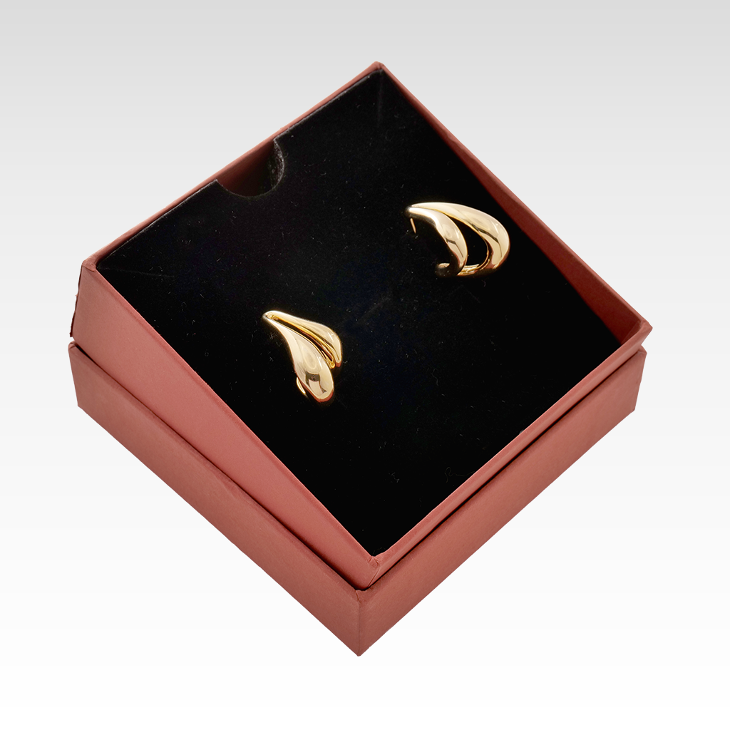 Radiant Abstract Gilded Drop Earrings