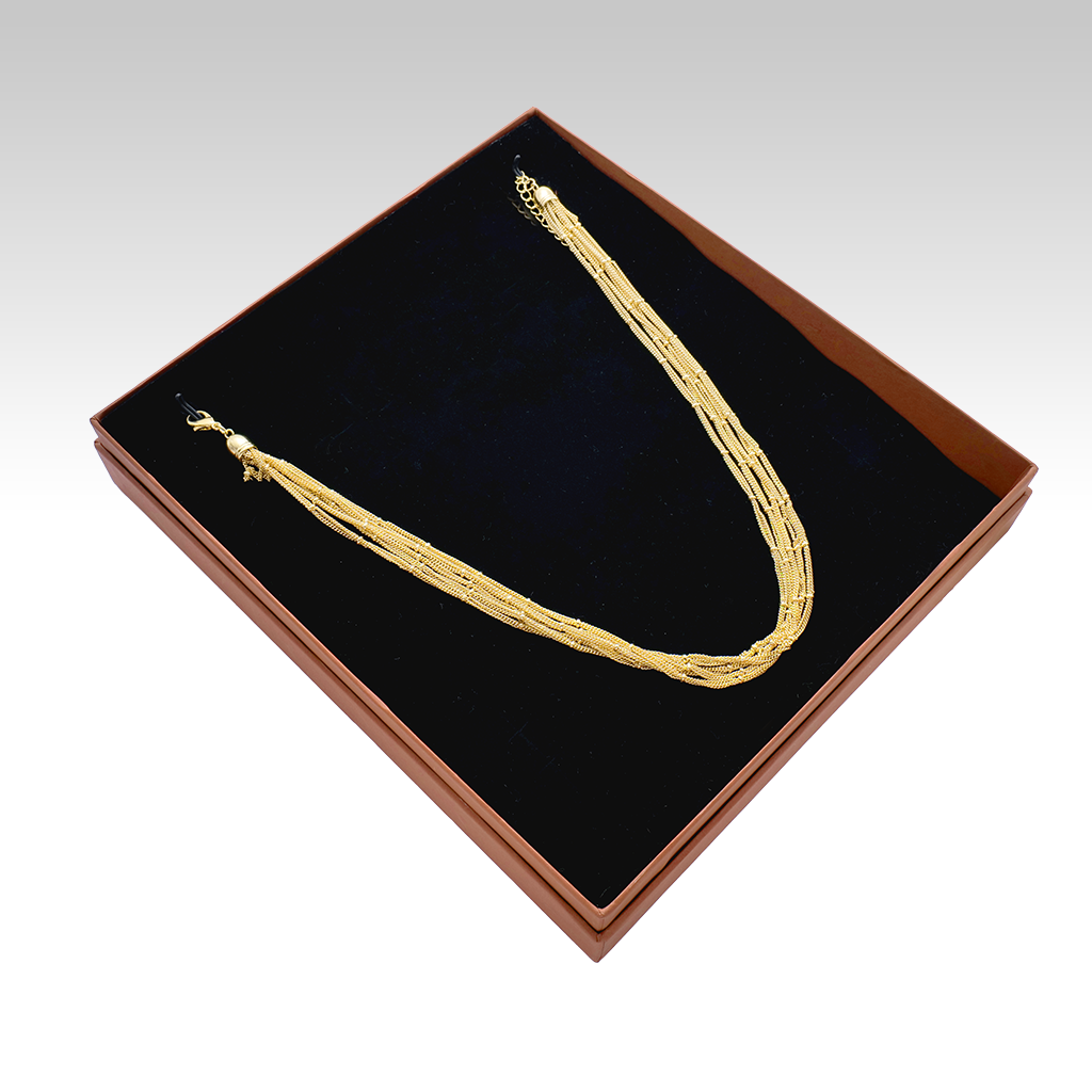 The Shahi Seven-Layer Gold Bead Haar