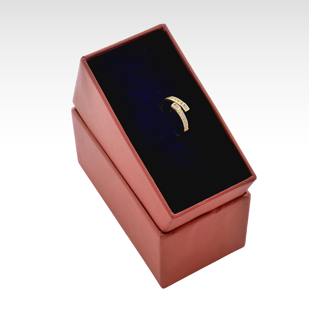 Seraphina Gold Baguette Wrap Ring