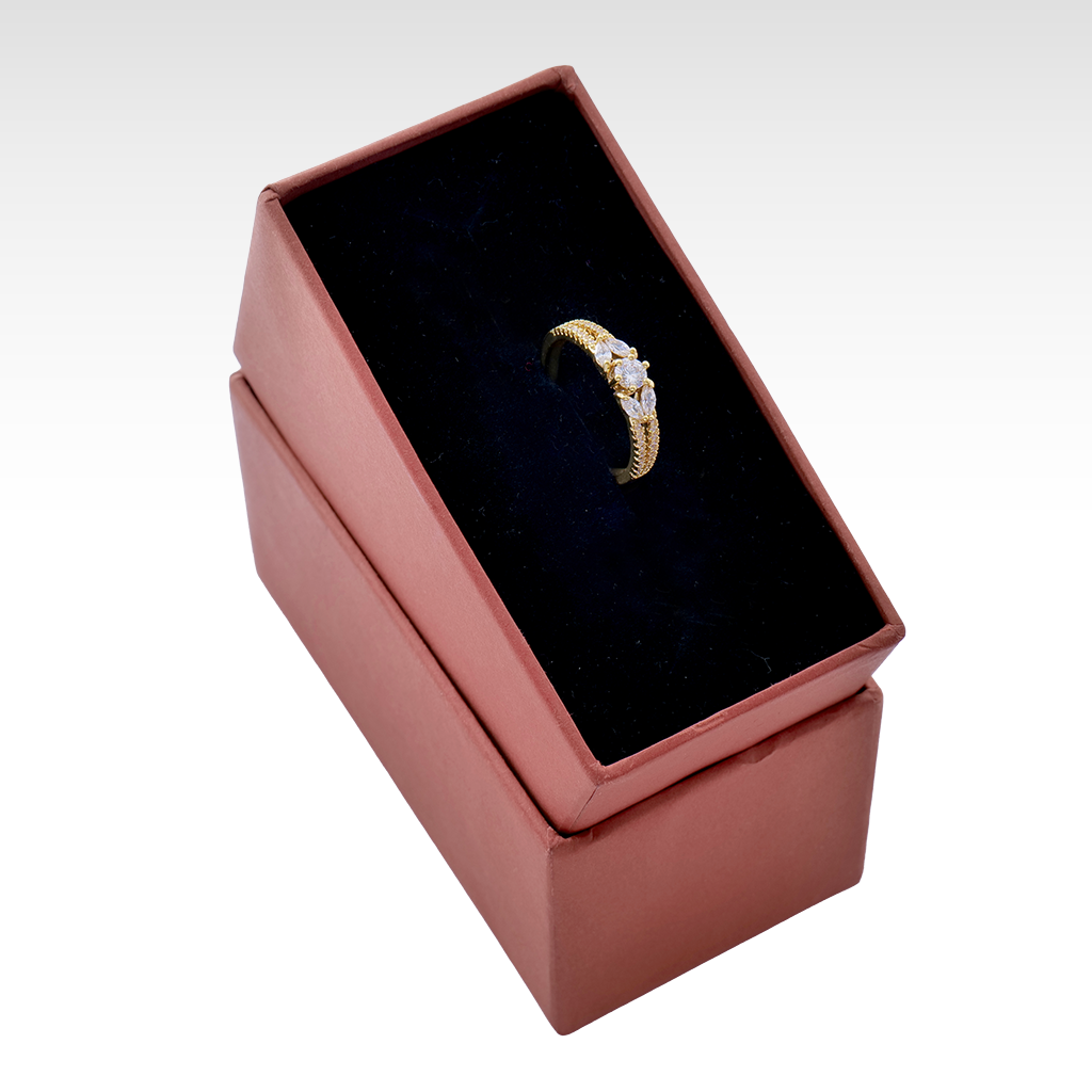 Eternal Marquise Crystal Golden Ring