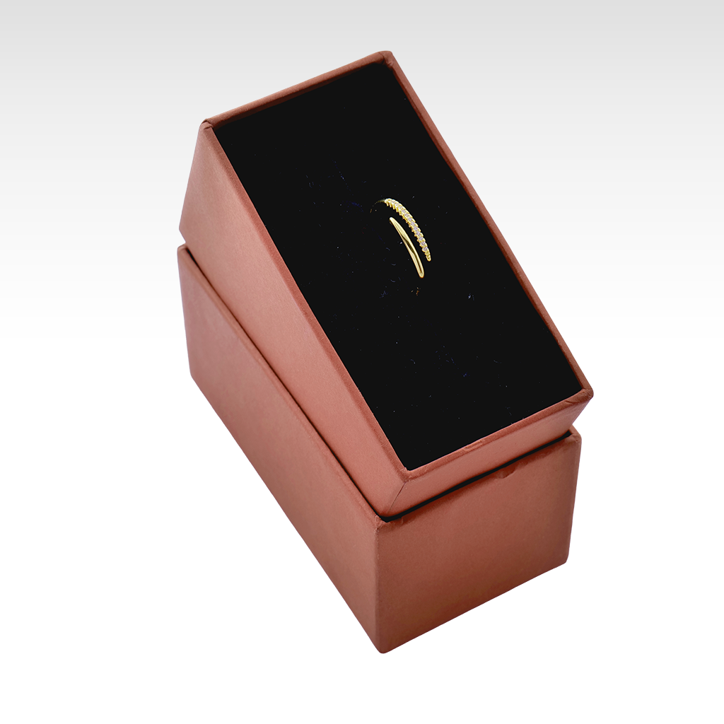 Gilded Quill Bypass Ring