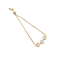 The Trinity Clover Shell Slider Bracelet